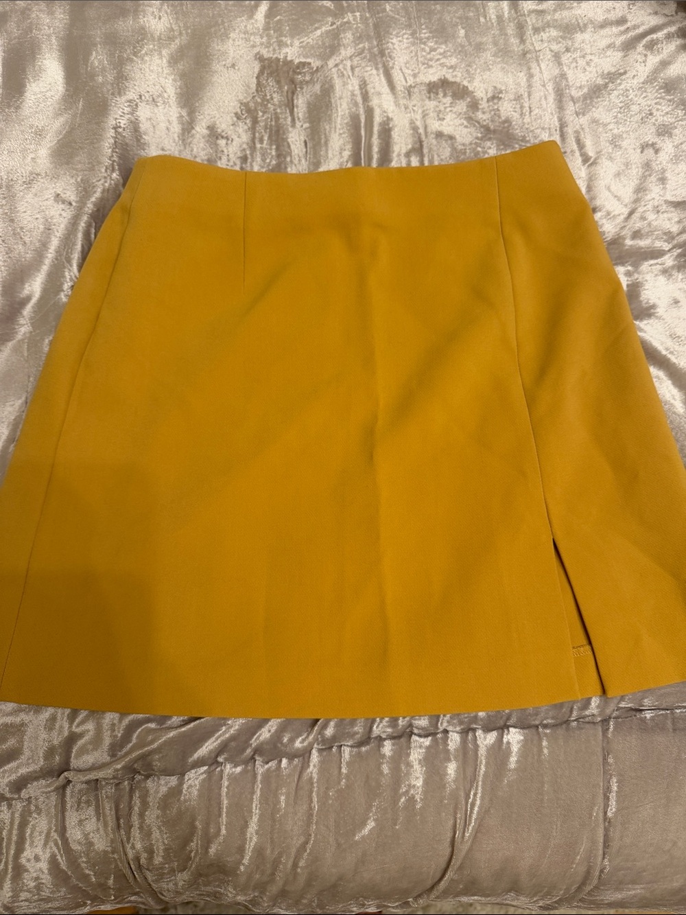 Uniqlo Yellow Mini Skirt with Side Slit